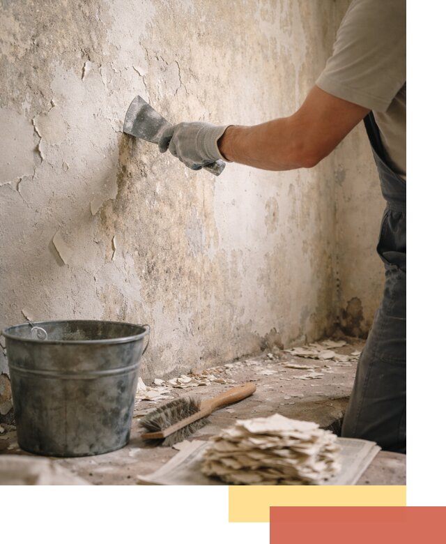 Удаление старой краски со стен в Переславле-Залесском качественно и быстро