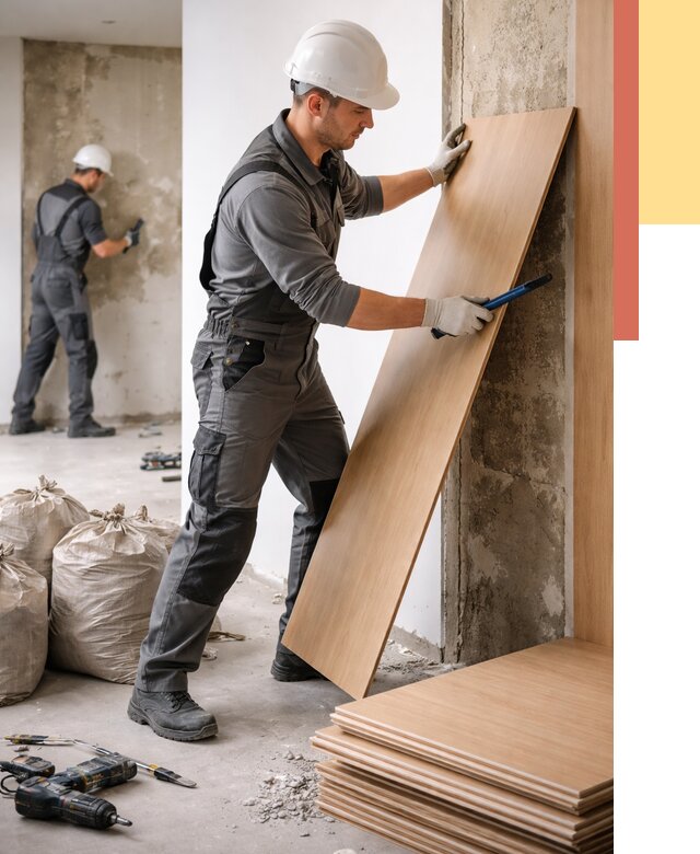 Демонтаж стеновых панелей в Переславле-Залесском от 3633 руб. за м² быстро и недорого | ОТДЕЛОЧНИК-Прс