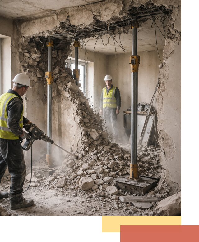 Снос несущих стен в Переславле-Залесском с гарантией безопасности и качества