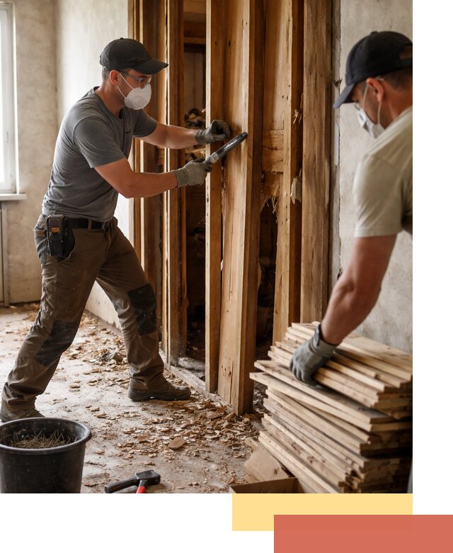 Демонтаж деревянных перегородок в Переславле-Залесском быстро и аккуратно