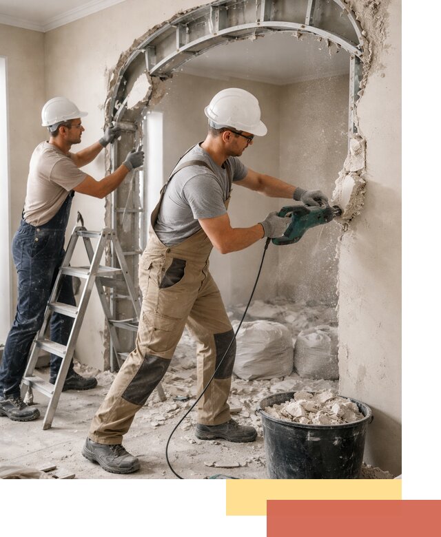 Демонтаж гипсокартонной арки в Переславле-Залесском быстро и аккуратно