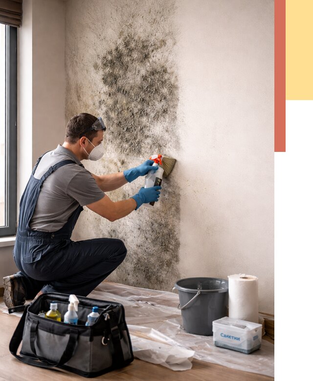 Удаление плесени со стен в Переславле-Залесском от 2231 руб. — быстро и недорого | ОТДЕЛОЧНИК-Прс