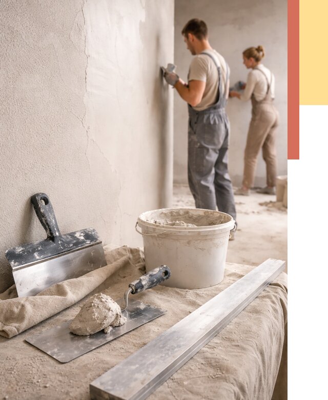 Штукатурка стен гипсовая в Переславле-Залесском от 4671 руб/м2 — быстро и недорого | ОТДЕЛОЧНИК-Прс