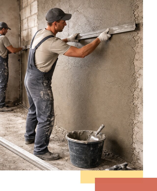 Штукатурка стен цементно-песчаная в Переславле-Залесском профессионально