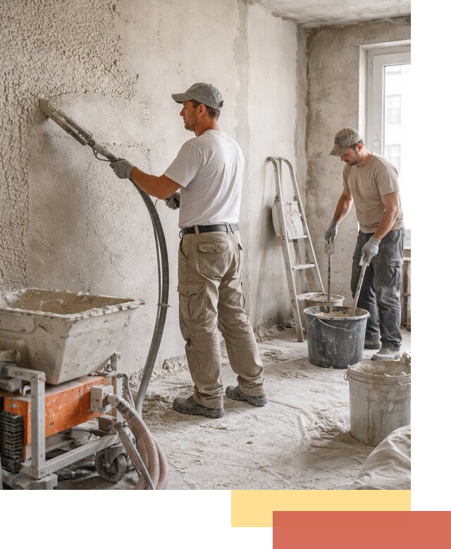 Машинная штукатурка стен в Переславле-Залесском — быстро и качественно