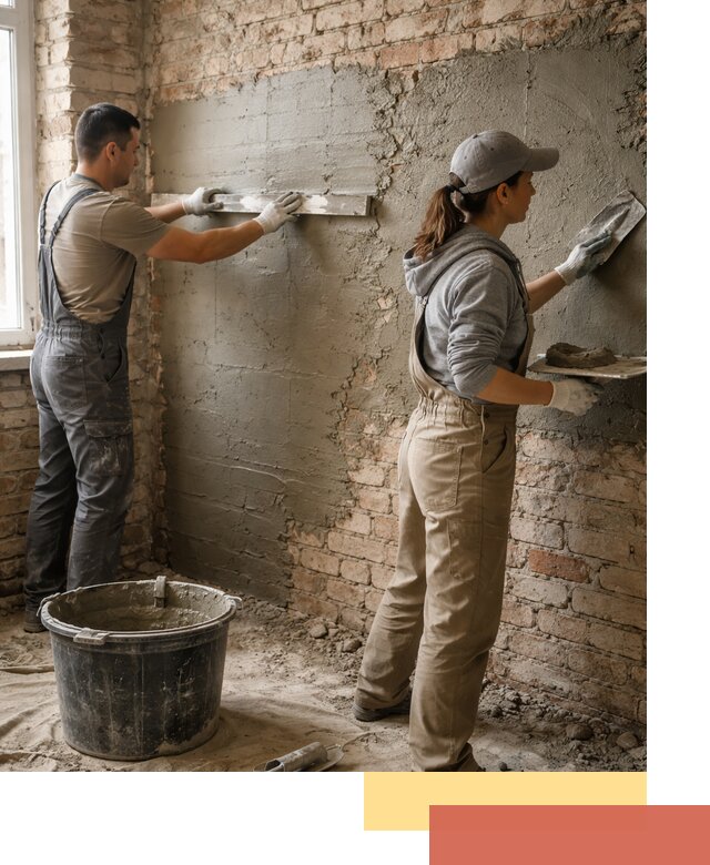 Штукатурка кирпичных стен в Переславле-Залесском — качественно и надежно