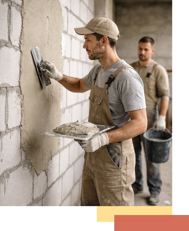 Штукатурка стен из газобетона в Переславле-Залесском под ключ