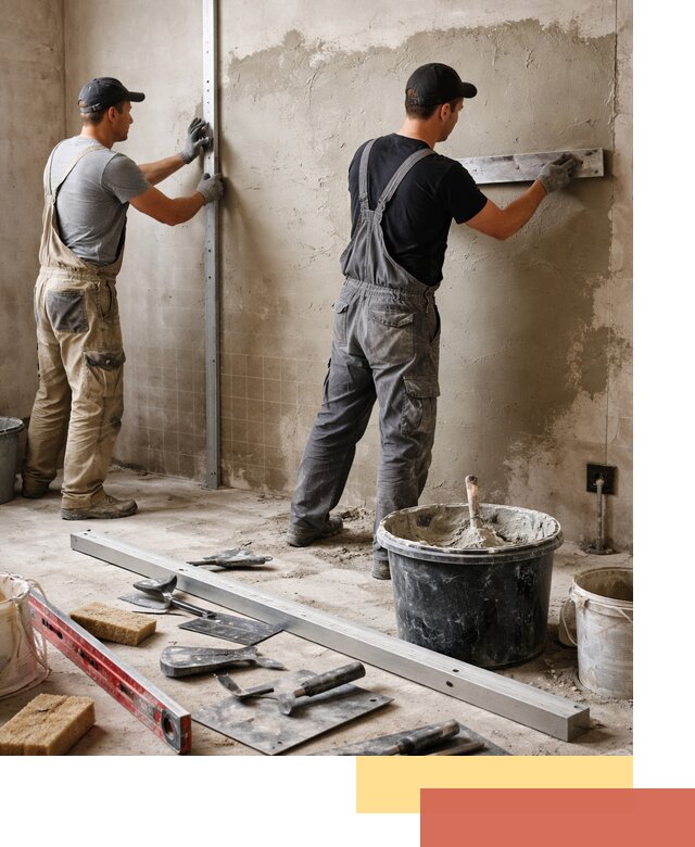 Профессиональная штукатурка стен под плитку в Переславле-Залесском