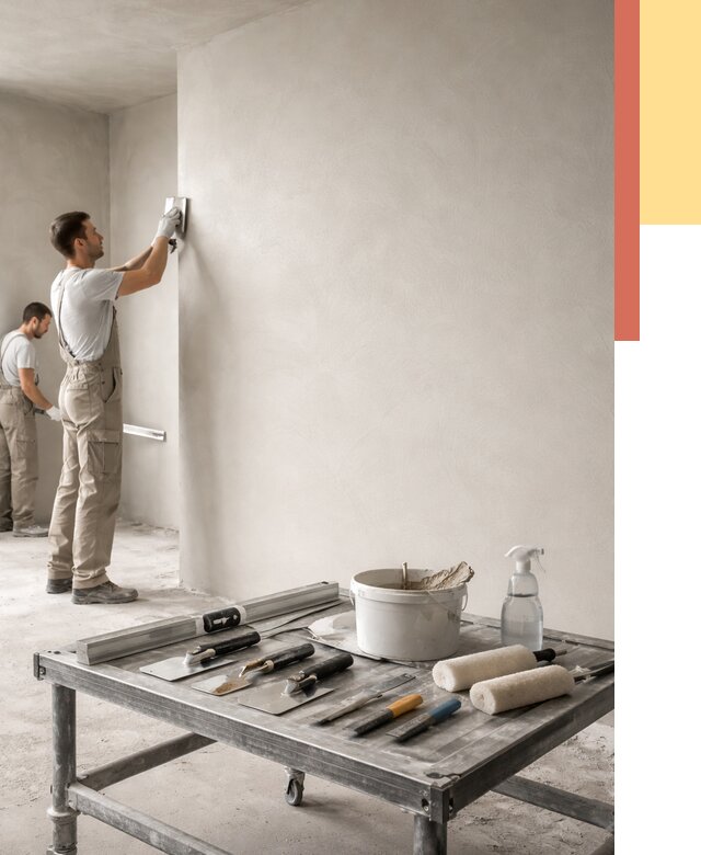 Штукатурка стен под покраску в Переславле-Залесском от 4671 руб./м² — качественно и недорого | ОТДЕЛОЧНИК-Прс