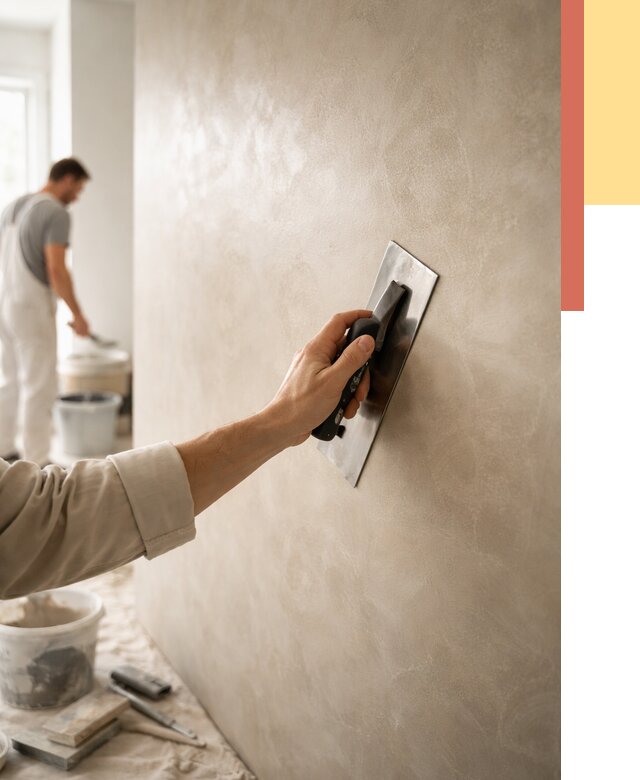 Венецианская штукатурка в Переславле-Залесском от 3633 руб/м² — нанесение стен под ключ | ОТДЕЛОЧНИК-Прс