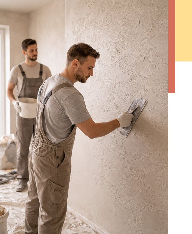 Фактурная штукатурка стен в Переславле-Залесском от 4359 руб./м² — заказать под ключ | ОТДЕЛОЧНИК-Прс