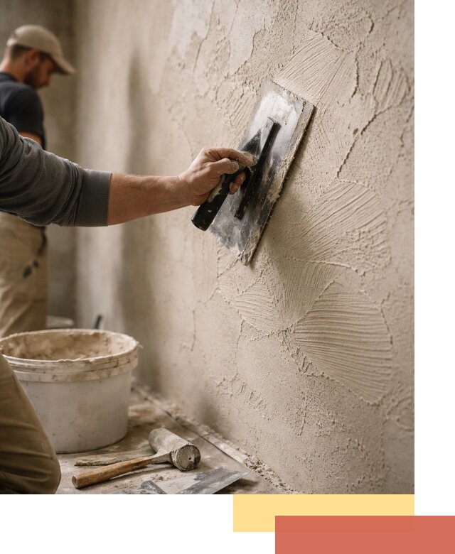 Фактурная штукатурка стен в Переславле-Залесском — монтаж, отделка, реставрация