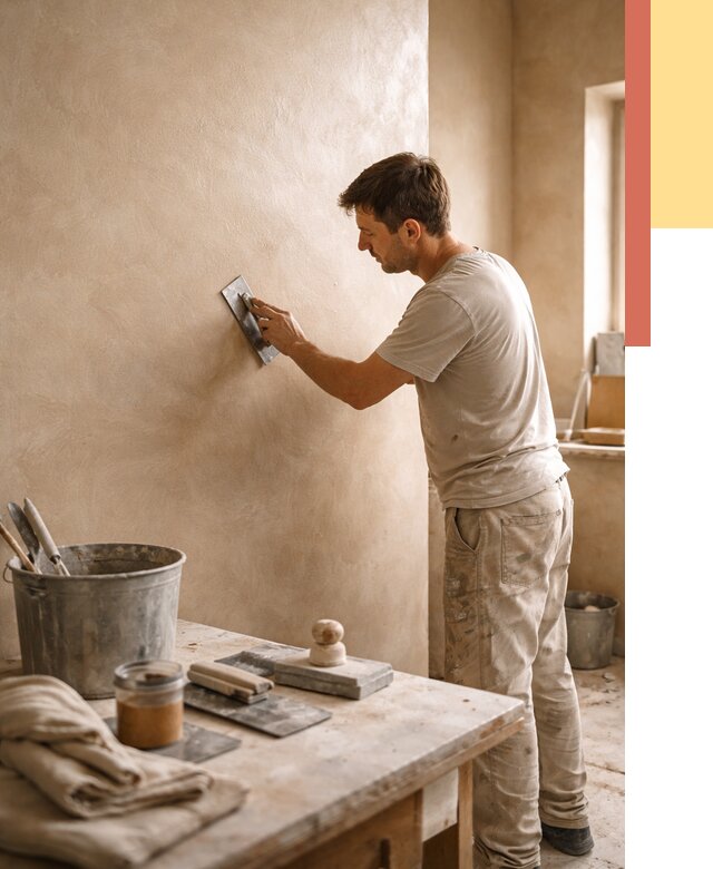 Марокканская штукатурка таделакт в Переславле-Залесском под ключ от 4359 руб. | ОТДЕЛОЧНИК-Прс