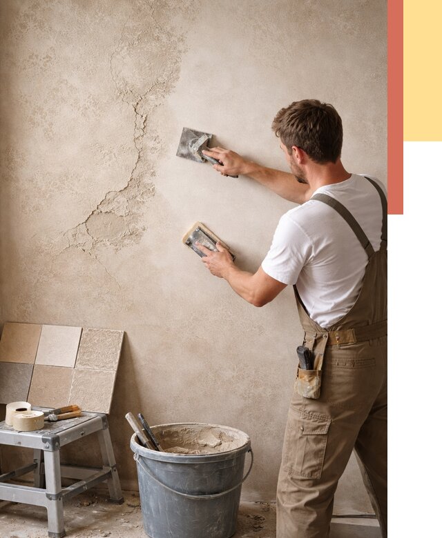 Ремонт декоративной штукатурки в Переславле-Залесском от 4671 руб. под ключ | ОТДЕЛОЧНИК-Прс