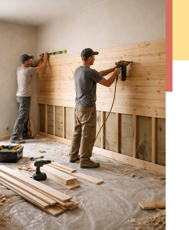 Монтаж деревянной вагонки на стены в Переславле-Залесском от 7784 руб. | Услуги монтажа вагонки | ОТДЕЛОЧНИК-Прс