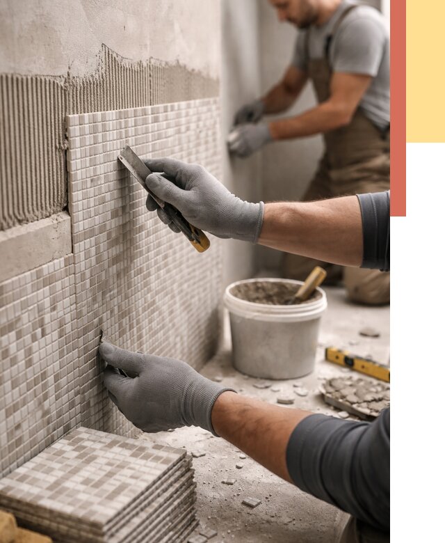 Облицовка стен мозаикой в Переславле-Залесском от 3321 руб/м2 — укладка мозаики на стены | ОТДЕЛОЧНИК-Прс