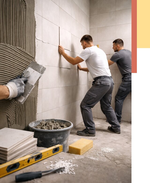 Укладка плитки на стены в Переславле-Залесском от 882 руб. — качественно и недорого | ОТДЕЛОЧНИК-Прс