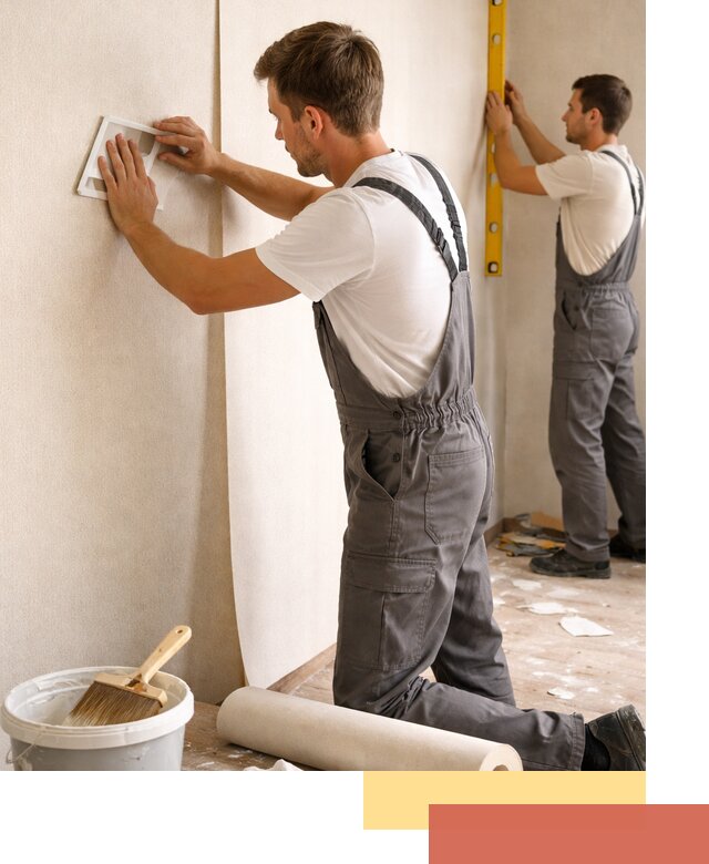 Поклейка бумажных обоев в Переславле-Залесском качественно и недорого