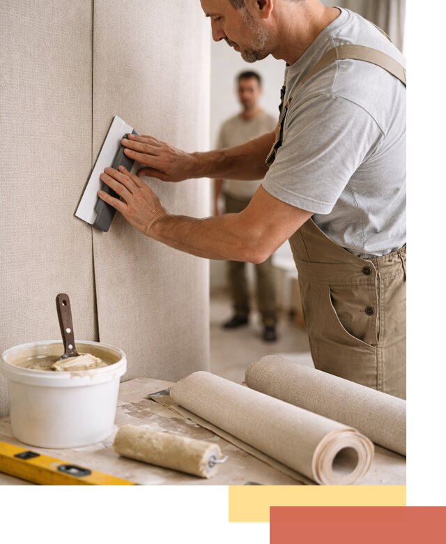 Поклейка текстильных обоев в Переславле-Залесском профессионально и аккуратно