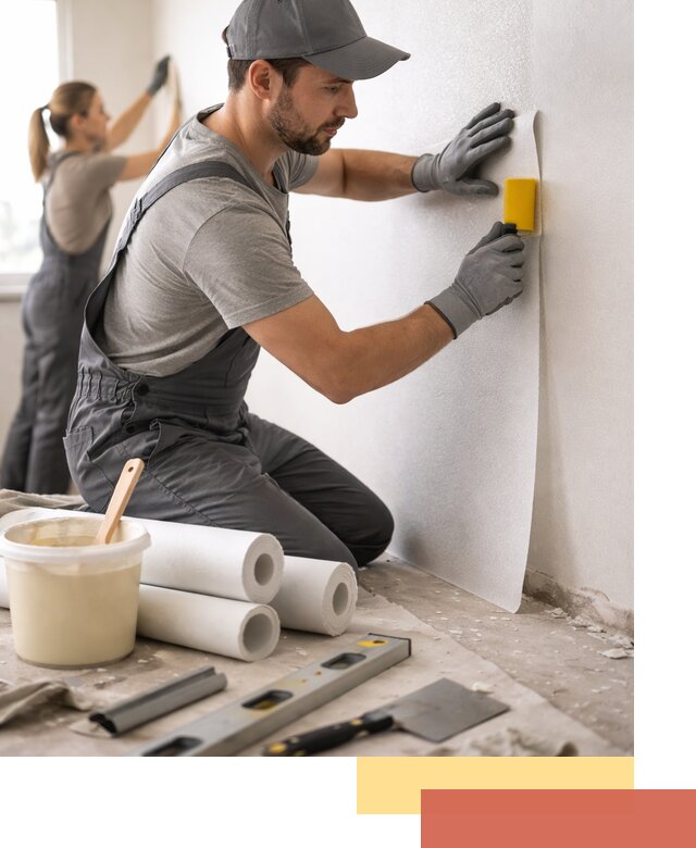 Поклейка стеклообоев профессионально в Переславле-Залесском