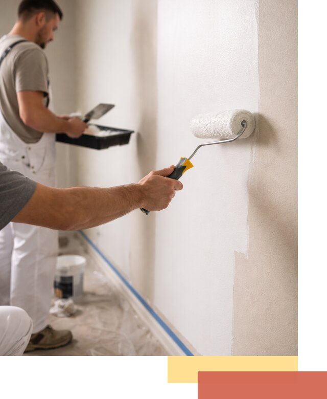 Покраска стен акриловой краской профессионально в Переславле-Залесском