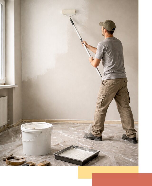 Покраска стен латексной краской в Переславле-Залесском качественно и быстро