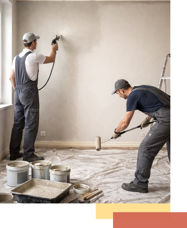 Покраска стен моющейся краской и защита поверхностей в Переславле-Залесском