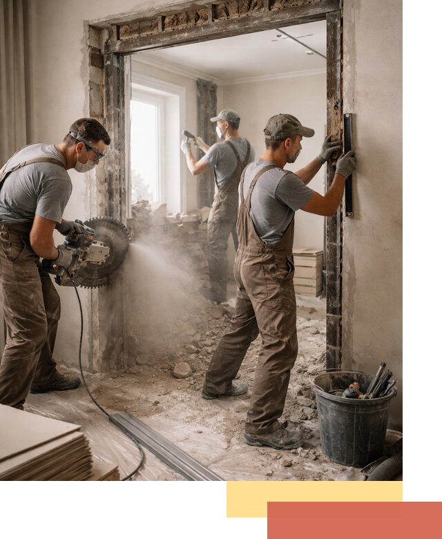 Расширение дверного проема под установку новой двери в Переславле-Залесском