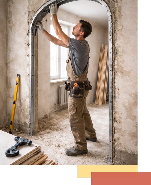 Устройство арочного проема в Переславле-Залесском под ключ