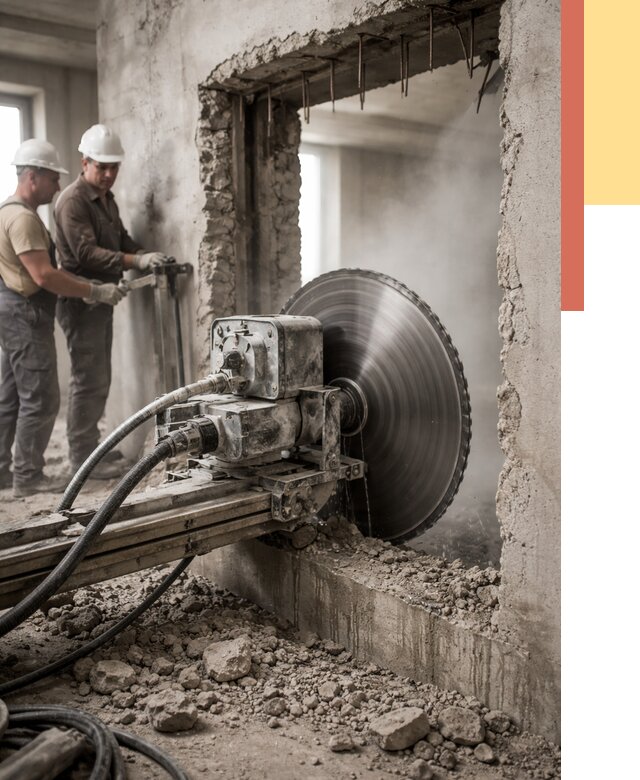 Алмазная резка проемов в Переславле-Залесском от 4671 руб. быстро и недорого | ОТДЕЛОЧНИК-Прс