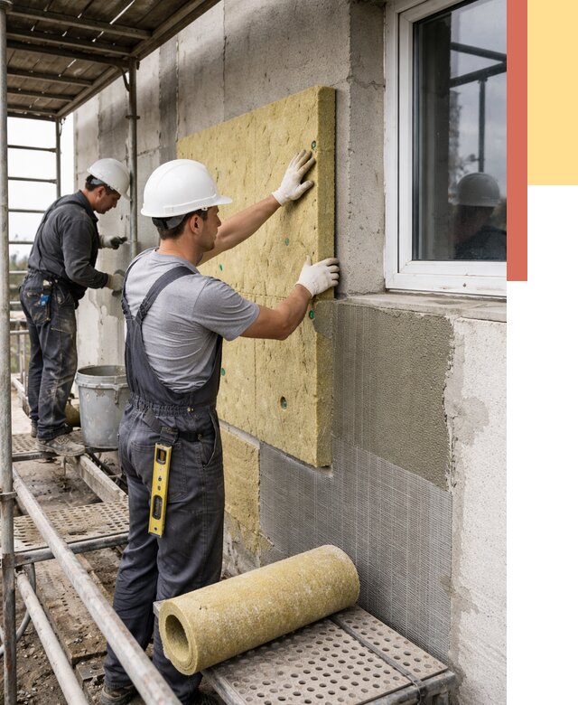 Утепление стен в Переславле-Залесском от 4463 руб. под ключ — быстро и недорого | ОТДЕЛОЧНИК-Прс