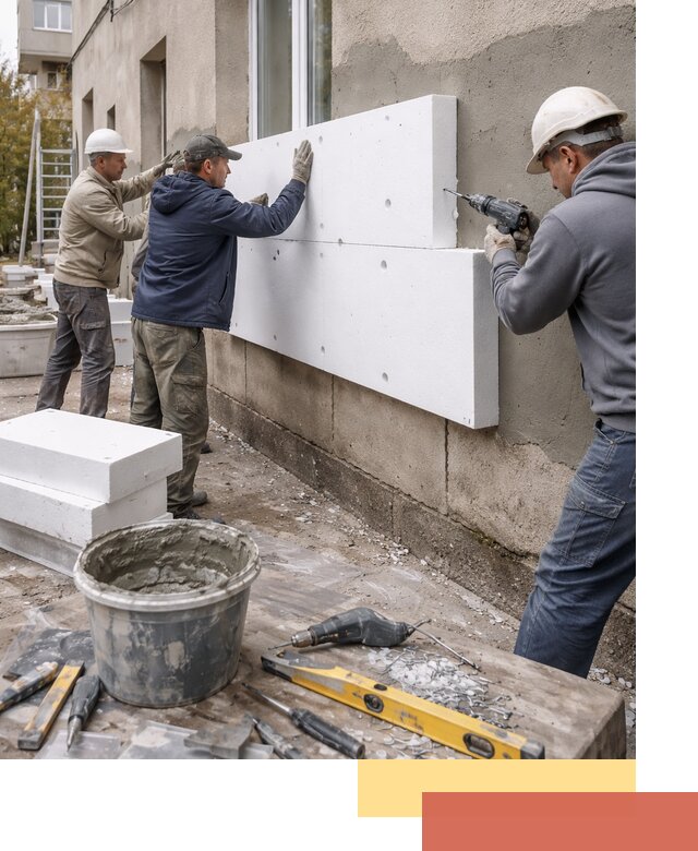 Утепление наружных стен пенопластом в Переславле-Залесском