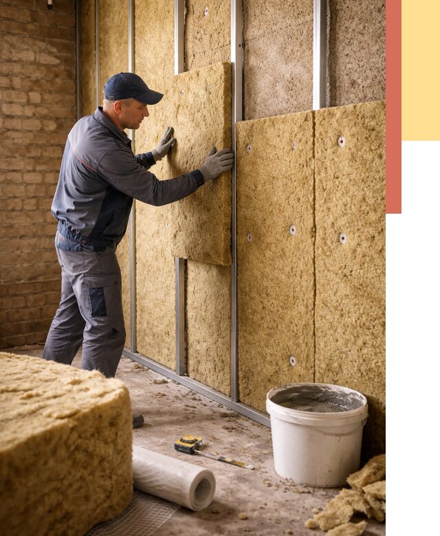 Утепление стен минватой в Переславле-Залесском от 1401 руб./м2 — недорого и быстро | ОТДЕЛОЧНИК-Прс