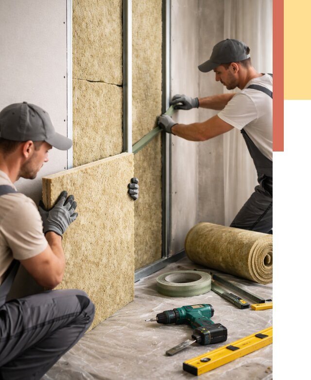 Шумоизоляция стен в Переславле-Залесском под ключ от 1920 руб. | ОТДЕЛОЧНИК-Прс