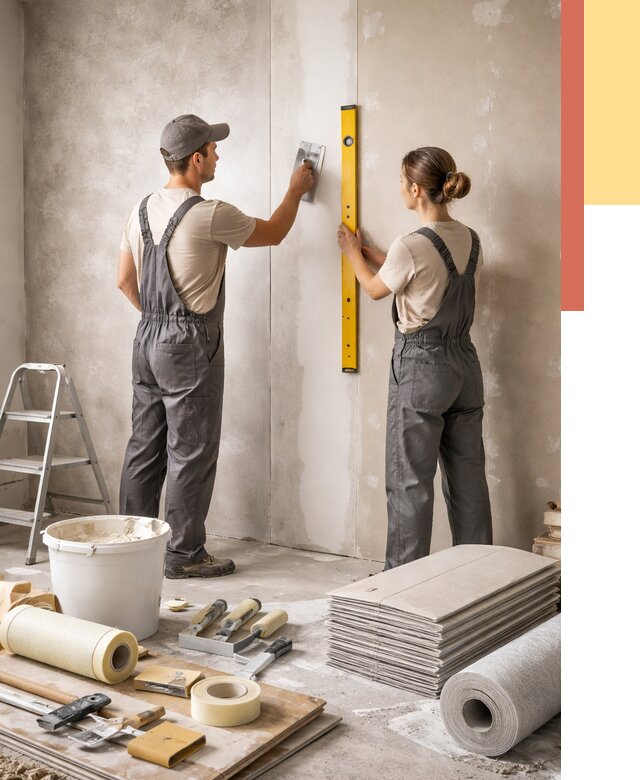 Отделка стен в Переславле-Залесском от 1557 руб/м² — недорого, быстро, под ключ | ОТДЕЛОЧНИК-Прс