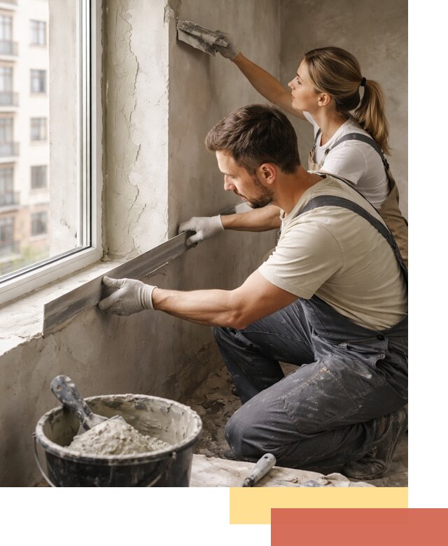 Штукатурка откосов дверей и окон профессионально в Переславле-Залесском