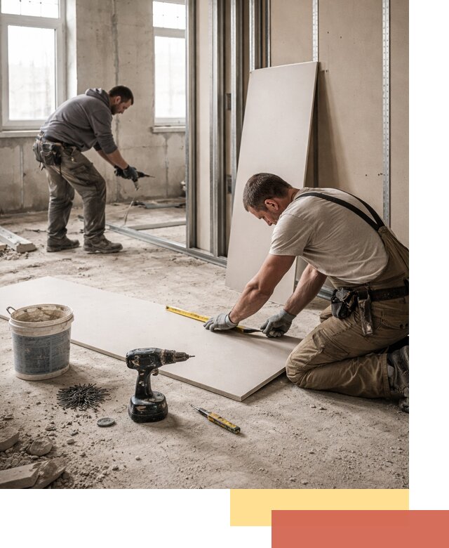 Кладка перегородок из ПГП под ключ в Переславле-Залесском