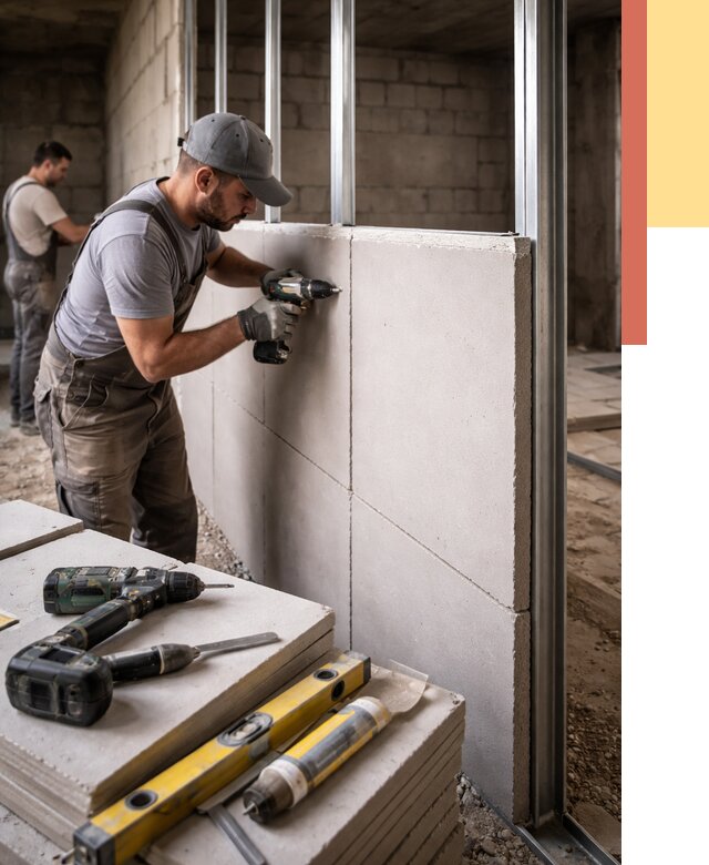 Кладка влагостойких перегородок ПГП в Переславле-Залесском от 1245 руб. под ключ | ОТДЕЛОЧНИК-Прс