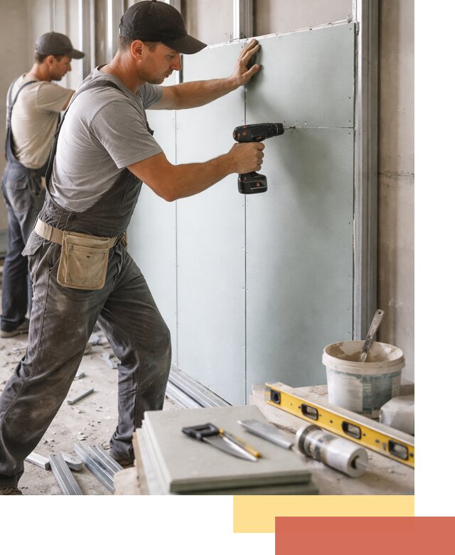 Кладка влагостойких перегородок ПГП в Переславле-Залесском