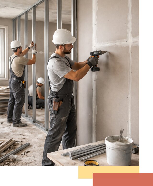 Перегородки из огнестойкого гипсокартона в Переславле-Залесском под ключ