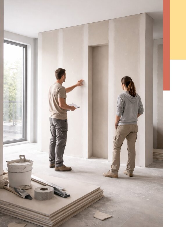 Зонирующая перегородка из гипсокартона в Переславле-Залесском от 2906 руб. под ключ | ОТДЕЛОЧНИК-Прс