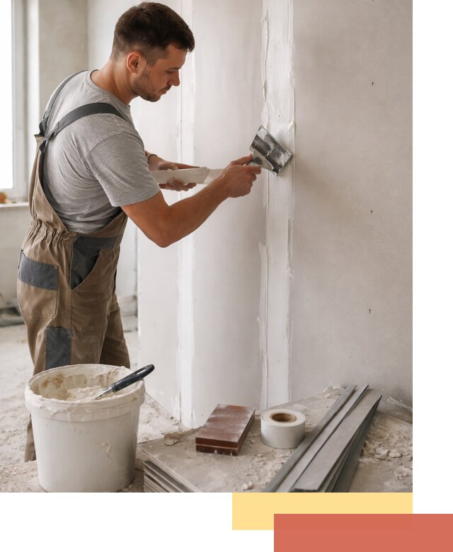 Шпаклевка перегородок из гипсокартона в Переславле-Залесском качественно и быстро