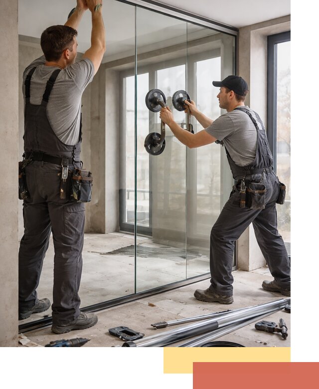 Цельностеклянные перегородки под ключ в Переславле-Залесском