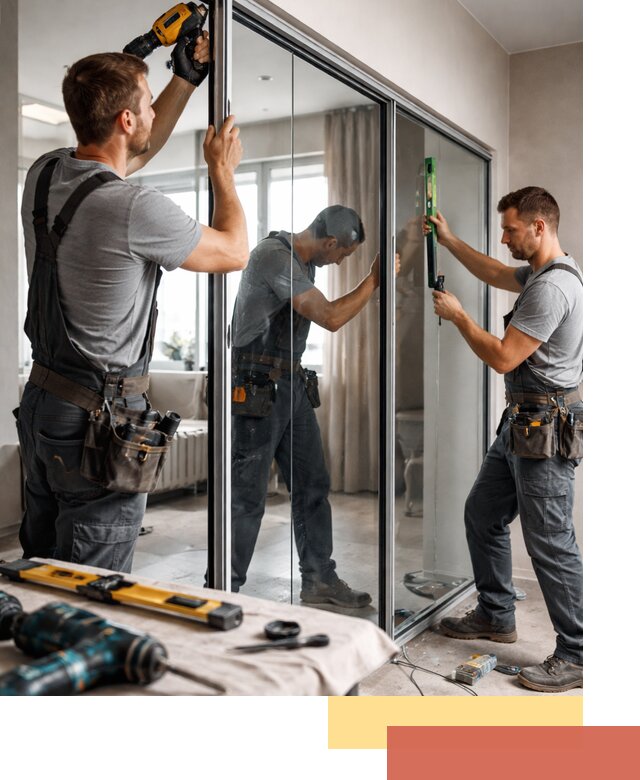 Каркасные стеклянные перегородки под ключ в Переславле-Залесском