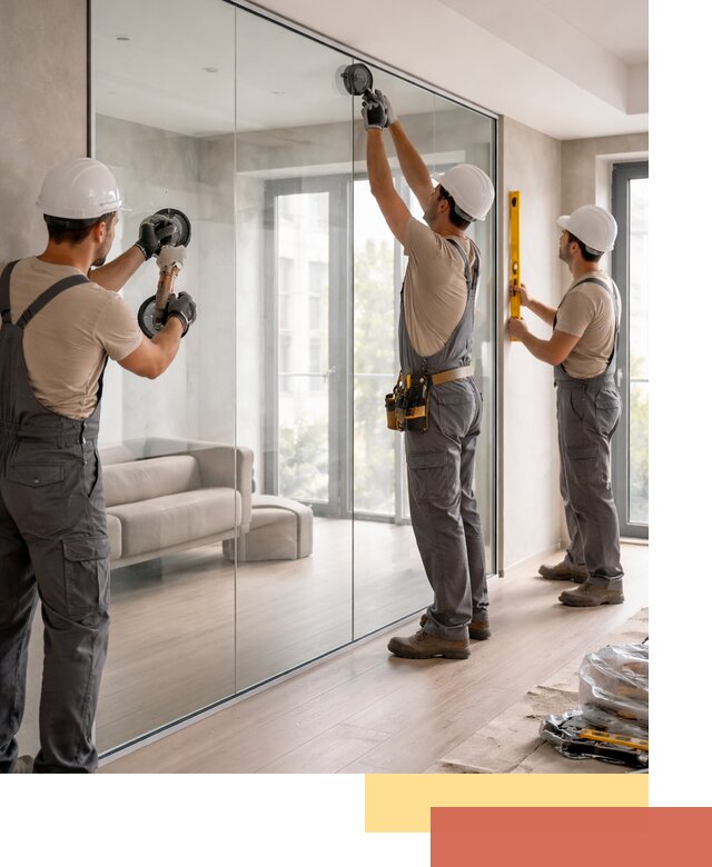 Перегородки из закаленного стекла в Переславле-Залесском для офисов и квартир