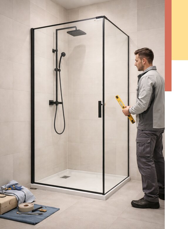 Стеклянные перегородки для душа в Переславле-Залесском от 12974 руб. | Монтаж под ключ — ОТДЕЛОЧНИК-Прс