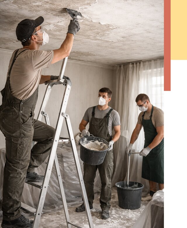 Удаление побелки с потолка в Переславле-Залесском от 2595 руб. быстро и недорого | ОТДЕЛОЧНИК-Прс