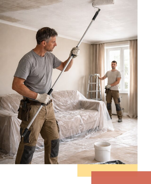 Грунтовка потолка в Переславле-Залесском — подготовка под покраску и отделку