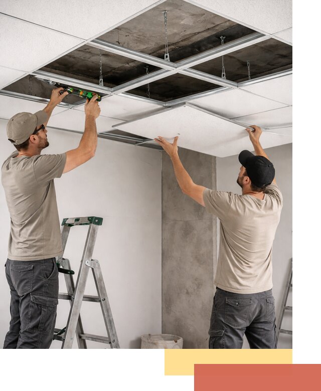Монтаж потолка Армстронг под ключ в Переславле-Залесском