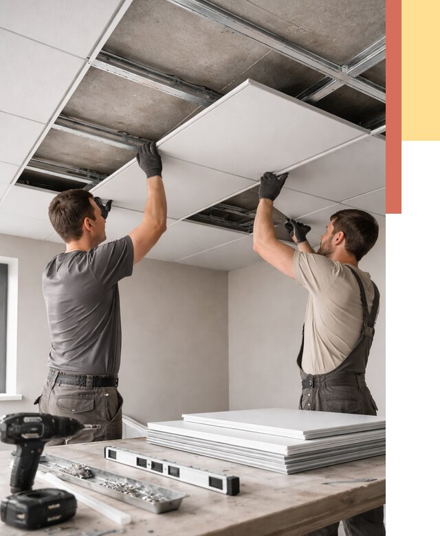 Монтаж кассетного потолка в Переславле-Залесском от 4671 руб/м2 — установка и сборка | ОТДЕЛОЧНИК-Прс